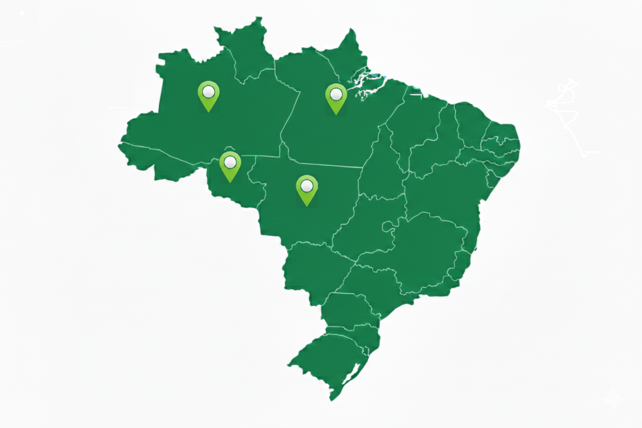 Mapa de atuação Orto-Max